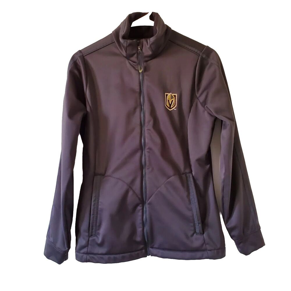 Vegas Golden Knights Jacket Womens S Hockey Activewear Black Fleece Lined NHL